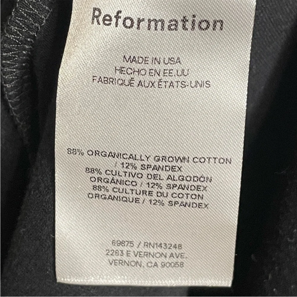 Reformation Wiley Knit Dress in Black - Picture 8 of 8